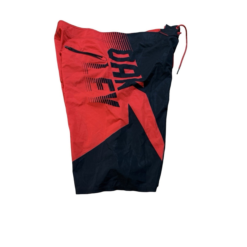 Oakley Red/Black 22 Inch Board Shorts - Size 38 - $85